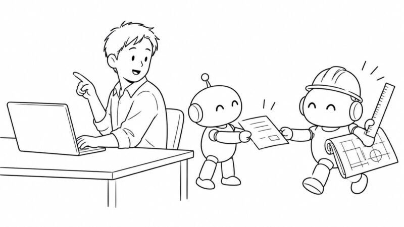 AIのチームプレイ、パワーアップ版　会話の途中で「これ、設計に投げて」と言うだけで別のAIが動き出す