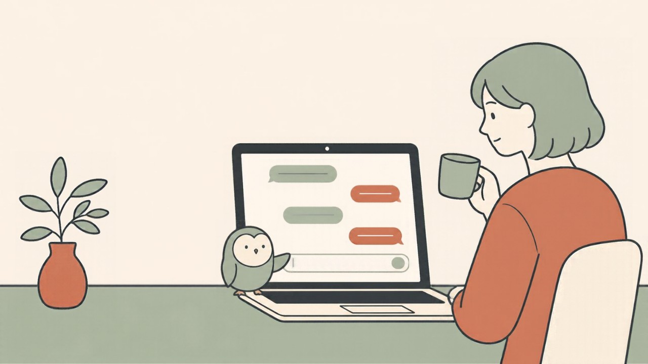 AIが入力欄まで運び、人が読んで確かめている様子